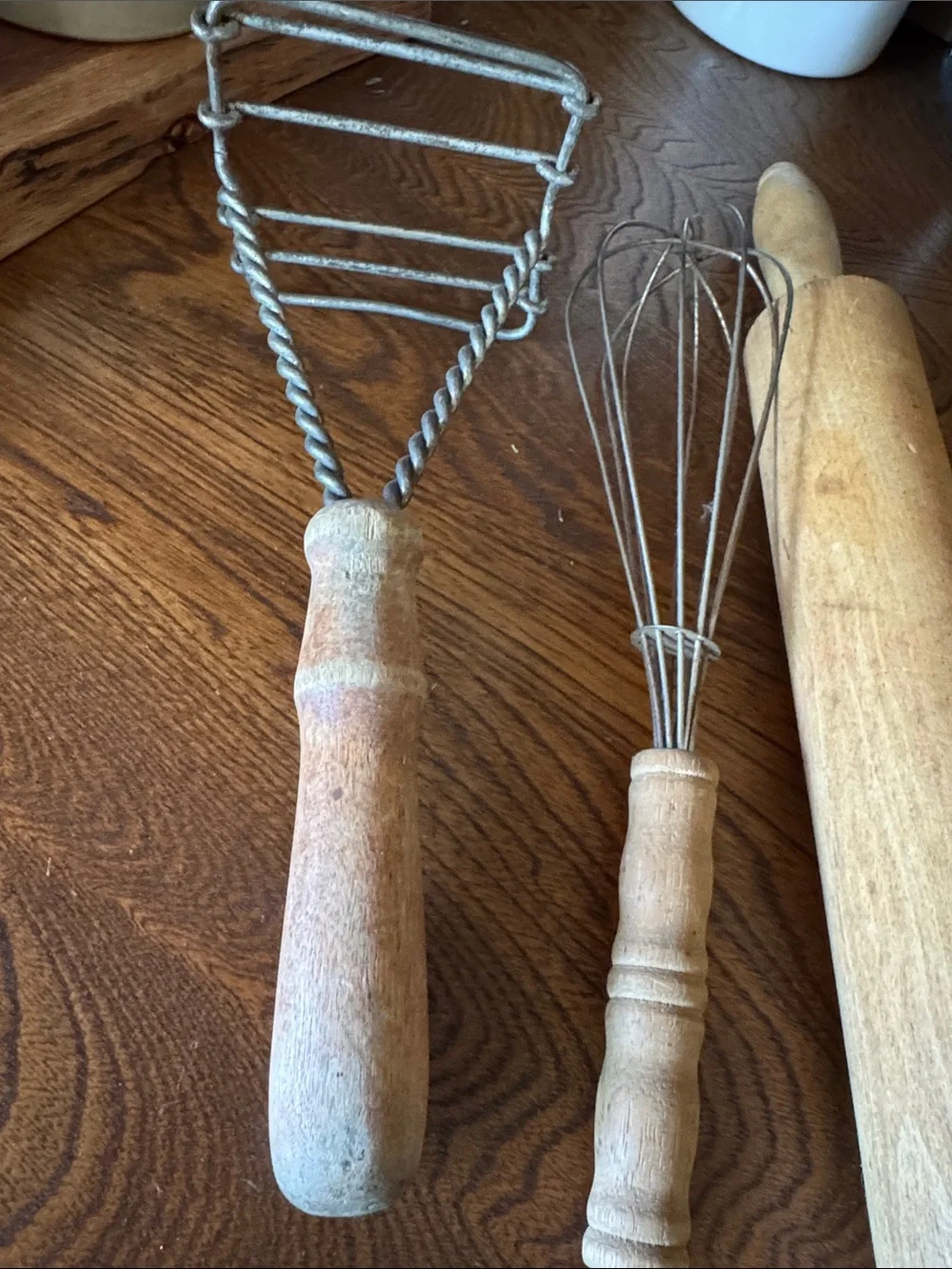 Rustic Primitife Farmhouse Wooden Kitchen hand tools for use or display